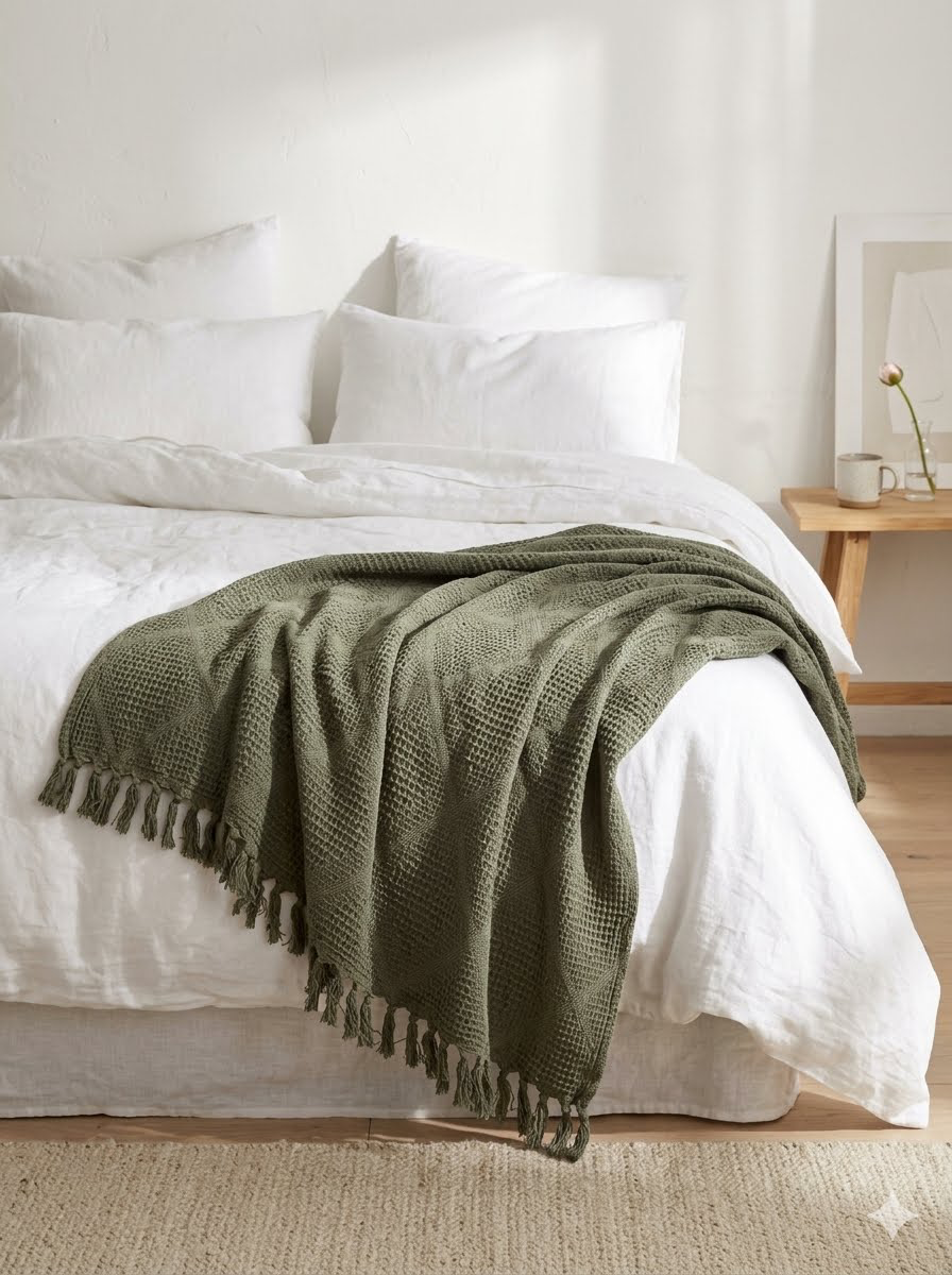 olive shabka coverlet