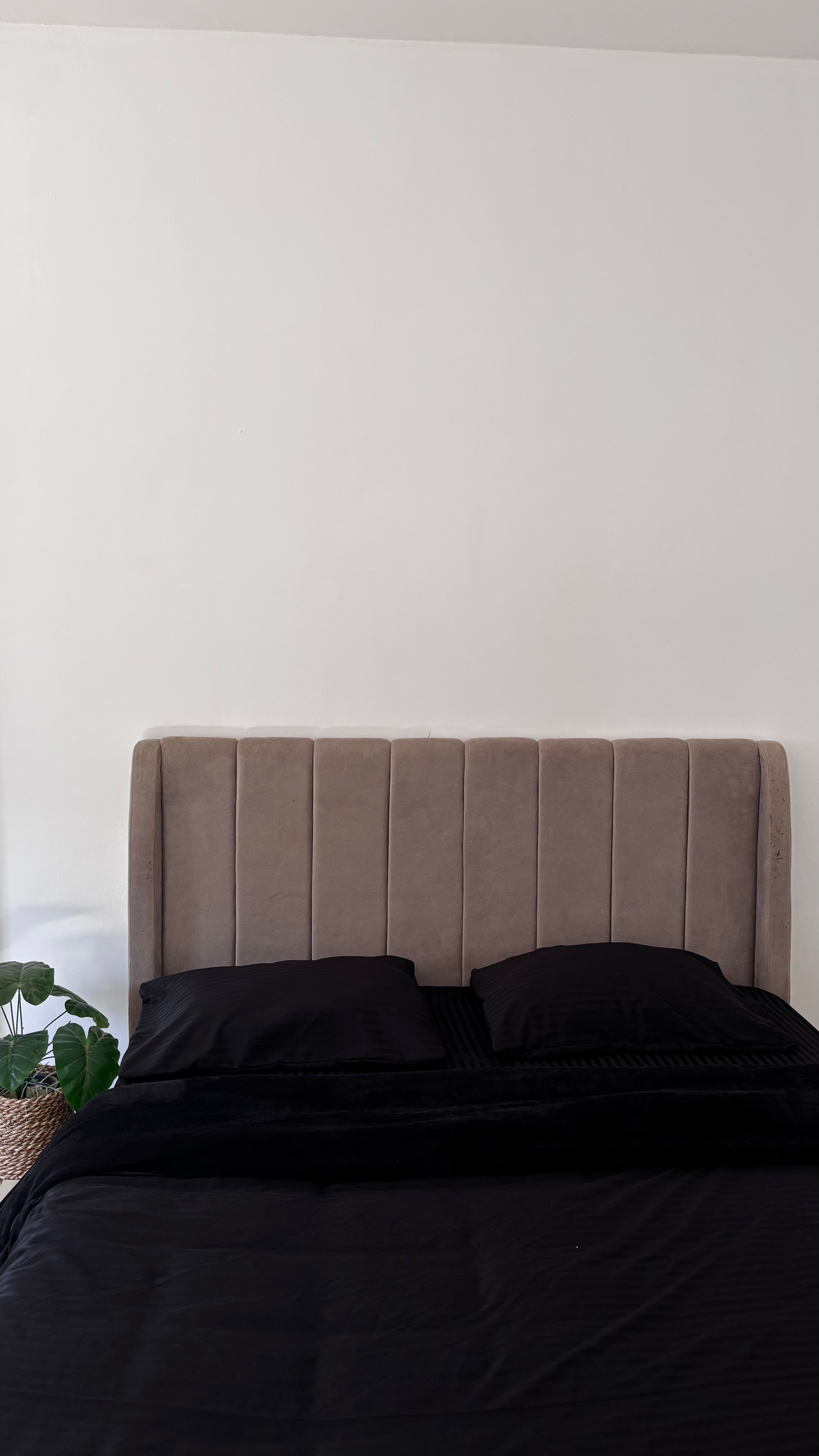 كوفر لحاف أسود مقلم 